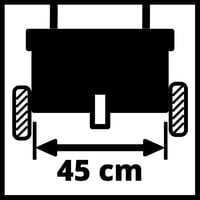 Posypový vozík Einhell GC-SR 12, 12 l zásobník, šírka záberu 45 cm, valec odolný voči korózii, kryt z nárazuvzdorného plastu 8
