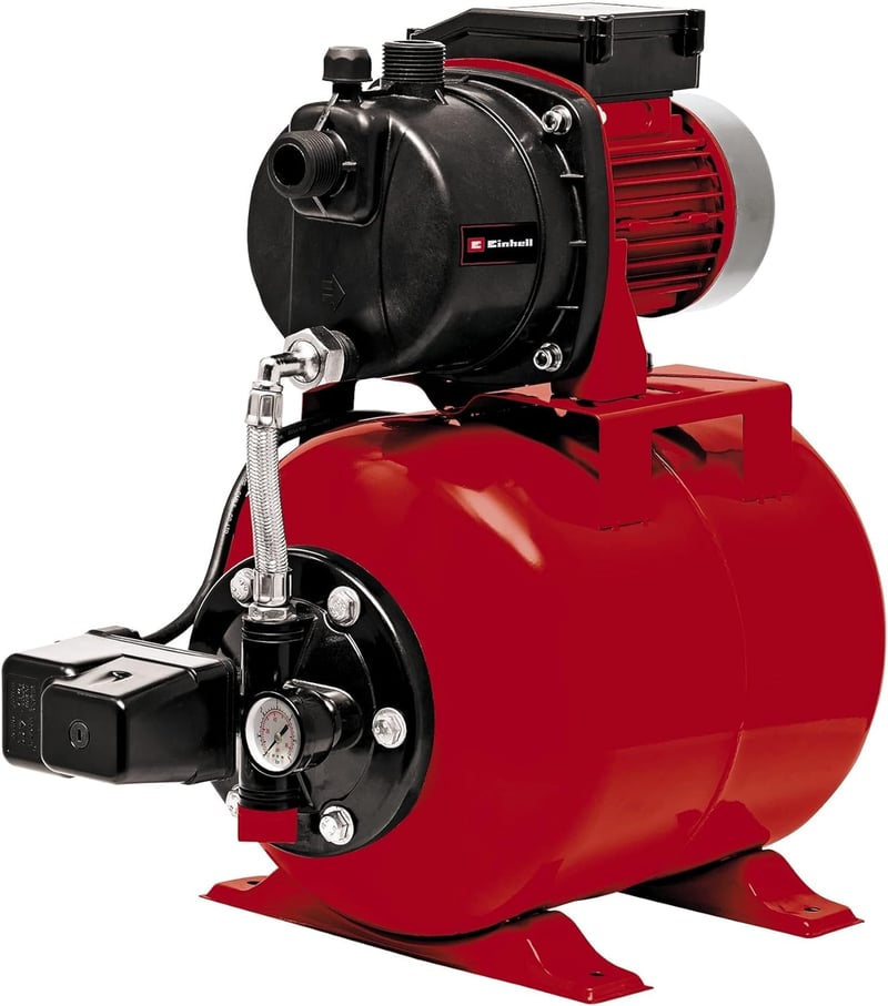 Einhell GC-WW 6538 Kućni hidrofor 650 W, 3,6 bara, 3800 l/h, visina dobave 36 m, tlačna sklopka, manometar, spremnik od 20 litara