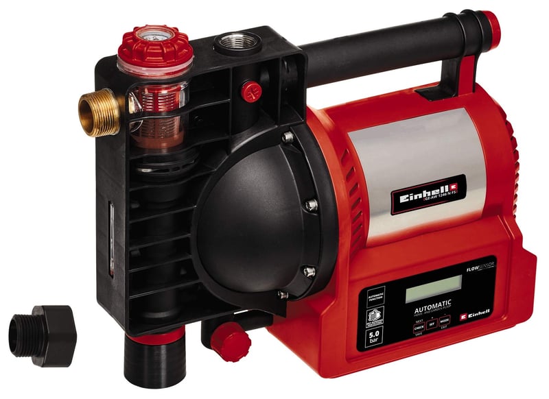 Einhell GE-AW 1246 N FS Automatska kućna vodovodna pumpa 1200 W 5 bar 4600 l/h s indikatorom razine vode i filtra te zaštitom od rada na suho
