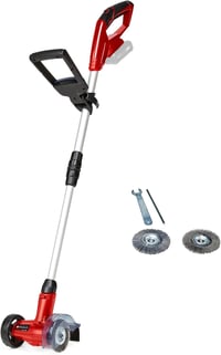 Einhell GE-CC 18 Li Solo Power X-Change Akumulátorový čistič škár 18V 1200 ot./min. Teleskopická rukoväť 10 cm kefy bez akumulátora a nabíjačky 1