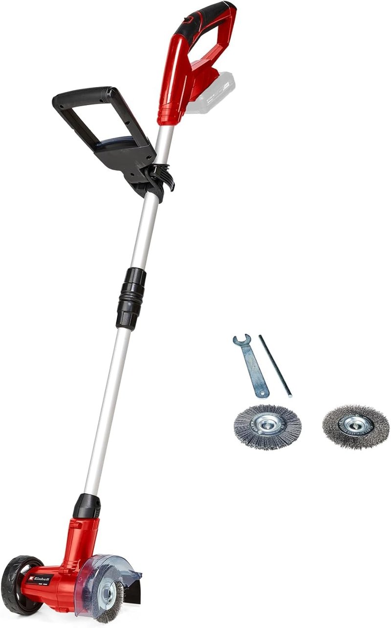 Einhell GE-CC 18 Li Solo Power X-Change Akumulátorový čistič škár 18V 1200 ot./min. Teleskopická rukoväť 10 cm kefy bez akumulátora a nabíjačky