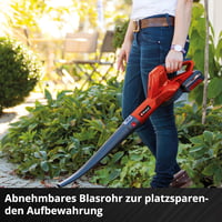 Akumulátorový fúkač lístia Einhell GE-CL 18 Li, 18 V, rýchlosť vzduchu 210 km/h, čierna/červená, bez akumulátora a nabíjačky 7