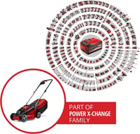 Einhell GE-CM 18/30 Li Kit Power X-Change akumulatorska kosilica - 18V, širina rezanja 30 cm, 150 m², košara 25 L, 3,0 Ah baterija i punjač 2