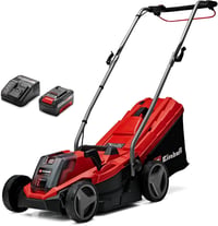 Einhell GE-CM 18/33 Li Kit akumulatorska kosilica Power X-Change 18V, širina reza 33 cm, motor bez četkica, košara 30L, visina košnje 25-65 mm, s 4,0 Ah baterijom i punjačem 1