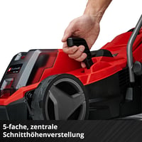 Einhell GE-CM 18/33 Li Kit akumulatorska kosilica Power X-Change 18V, širina reza 33 cm, motor bez četkica, košara 30L, visina košnje 25-65 mm, s 4,0 Ah baterijom i punjačem 6