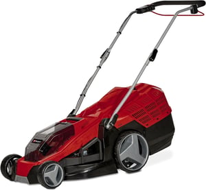 Mașină de tuns iarba cu acumulator Einhell GE-CM 36/43 Li M-Solo Power X-Change, 43 cm, motor fără perii (Brushless), sac colector 63 L — carcasă zgâriată (stare: vezi imaginea 2)