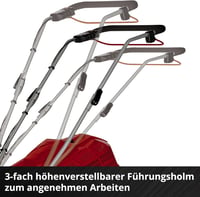 Mașină de tuns iarba cu acumulator Einhell GE-CM 36/43 Li M-Solo Power X-Change – 43 cm, motor fără perii, coș colector 63 L, înălțime de tăiere 25-75 mm, 600 m², fără acumulator 8