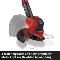 Motocoasă cu acumulator Einhell GE-CT 18/25 Li-Solo - 18V, lățime de tăiere 25 cm, cap motor rotativ, 20 de cuțite din plastic, fără acumulator 6