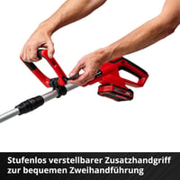 Einhell GE-CT 18/28 Li-Solo akumulatorski trimer za travu, 18 V, širina rezanja 28 cm, zakretna i nagibna glava motora, bez baterije, crvena/crna 6