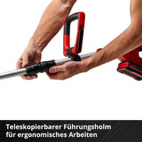 Einhell GE-CT 18/28 Li-Solo akumulatorski trimer za travu, 18 V, širina rezanja 28 cm, zakretna i nagibna glava motora, bez baterije, crvena/crna 9
