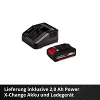 Mașină de tuns iarba cu acumulator Einhell GE-CT 18 Li Set - 18V, lățime de tăiere 24 cm, mâner telescopic, acumulator 2,0 Ah și încărcător 10