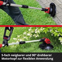 Akumulátorový vyžínač Einhell GE-CT 18 Li Solo, 18V, záber 24 cm, 8500 ot./min, s otočnou hlavou, bez akumulátora a nabíjačky, použitý 9