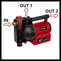 Záhradné čerpadlo Einhell GE-GP 1145 ECO, elektrické povrchové čerpadlo na zavlažovanie a zásobovanie vodou, 4500 l/h, 4,8 baru, používané 7