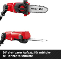Einhell GE-HC 18 Li T-Solo akkus multifunkciós szerszám – 2 az 1-ben sövényvágó és láncfűrész, Oregon kard, akku és töltő nélkül 10