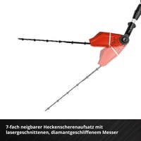 Einhell GE-HC 18 Li T-Solo akkus multifunkciós szerszám – 2 az 1-ben sövényvágó és láncfűrész, Oregon kard, akku és töltő nélkül 6