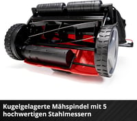 Mașină de tuns iarba cu cilindru Einhell GE-HM 18/38 Li-Solo, lățime de tăiere 38 cm, 18V, Solo (fără acumulator și încărcător) 7