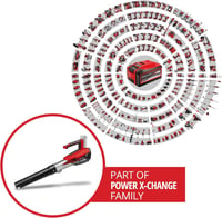 Einhell GP-LB 18/200 Li E-Solo Power X-Change akumulatorski puhač lišća - 18V, motor bez četkica, regulacija brzine, aksijalna tehnologija puhanja, bez baterije 2