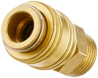 Cuplă rapidă Einhell R 1/2" cu filet exterior pentru compresor - Conector robust din alamă pentru furtun de aer 4139209 1