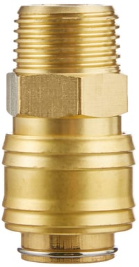 Cuplă rapidă Einhell R 1/2" cu filet exterior pentru compresor - Conector robust din alamă pentru furtun de aer 4139209 3