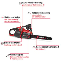 Einhell Professional GP-LC 36/40 Li BL-Solo Akkus Láncfűrész - Solo (Akku és Töltő Nélkül), 40 cm Vágóhossz, Bürstelss Motor 3