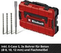 Ciocan rotopercutor cu acumulator Einhell Professional TP-HD 18/28 Li BL +4, 18V, cu acumulator de 3,0Ah, roșu/negru 6