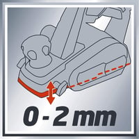 Elektrický hoblík Einhell TC-PL 750 – 750 W, šírka hobľovania 82 mm, hĺbka úberu 2 mm, paralelné vodítko, automatická parkovacia pätka, výmenné nože 8