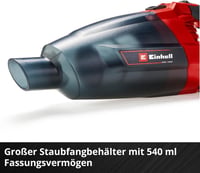 Einhell TE-VC 18 Li-Solo akumulatorski ručni usisavač Power X-Change - 18 V, 540 ml, bez baterije i punjača 9