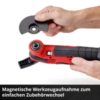 Unealtă multifuncțională cu acumulator Einhell VARRITO Power X-Change 18V – 11000-20000 rpm, sistem de prindere a sculei cu 12 trepte, fără acumulator și încărcător 8