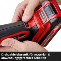 Unealtă multifuncțională cu acumulator Einhell VARRITO Power X-Change 18V – 11000-20000 rpm, sistem de prindere a sculei cu 12 trepte, fără acumulator și încărcător 9