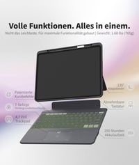 Magnetická klávesnica eip Magnetix pre modely iPad Air 13" M4/M3/M2 – magnetické pripojenie, maďarské rozloženie klávesov 3