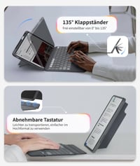 Magnetická klávesnica eip Magnetix pre modely iPad Air 13" M4/M3/M2 – magnetické pripojenie, maďarské rozloženie klávesov 5