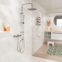 Baterie de duș termostatată EISL CLAUDIO CLT168ACR cromată - cu blocare de siguranță la 38°C, baterie cu monocomandă 6