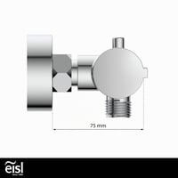 Baterie de duș termostatată EISL CLAUDIO CLT168ACR cromată - cu blocare de siguranță la 38°C, baterie cu monocomandă 9