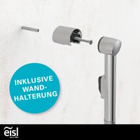 Baterie de bucătărie EISL DX25 cu duș extractibil pentru bucătărie, baie, spălătorie sau atelier, cu furtun (150 mm) și adaptor, crom 9