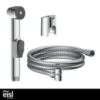 Baterie de bucătărie EISL DX25 cu duș extractibil pentru bucătărie, baie, spălătorie sau atelier, cu furtun (150 mm) și adaptor, crom 8