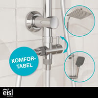 Sprchový set EISL EASY DELUXE DX12011 s hlavovou sprchou (300x300 mm) a ručnou sprchou, bez batérie, na dodatočnú montáž, so stierkou na sklo 10
