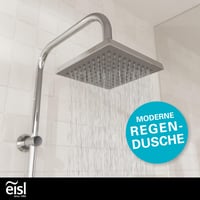 Set de duș EISL EASY ENERGY DX12004-A 2 în 1 cu pară de duș tip ploaie mare (176 x 176 mm) și duș de mână, montabil în găurile existente, cu kit complet de instalare 2