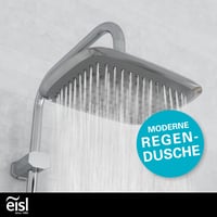 EISL EASY FRESH DX12006 Set za tuširanje 2 u 1 s nadglavnim tušem (250x200 mm) i ručnim tušem, montaža na postojeće rupe, kompletan set za montažu 2