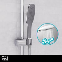EISL EASY FRESH DX12006 Set za tuširanje 2 u 1 s nadglavnim tušem (250x200 mm) i ručnim tušem, montaža na postojeće rupe, kompletan set za montažu 5
