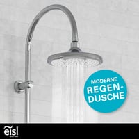 Sprchová súprava EISL SOMMERREGEN DX1005CS-A, chróm – hlavová sprcha (Ø 220 mm) a ručná sprcha s 5 druhmi prúdu, kompletná montážna súprava pre jednoduchú inštaláciu 2