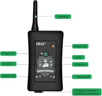 EJEAS FBIM Bluetooth intercom fejhallgató szett focibírónak - 1500M, 4 db 7