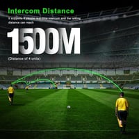 EJEAS FBIM Bluetooth intercom fejhallgató szett focibírónak - 1500M, 4 db 4