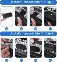 EJEAS držiak na motocyklovú prilbu pre Bluetooth interkom headset V6/V7/V4Plus/Q8/Q7/Q2/MS8 čierny 6