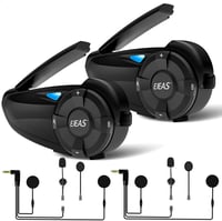 EJEAS Q7 Bluetooth 5.1 Motoros Sisak Intercom Rendszer Stereo Hanggal, FM Rádió, 2 Darab 1