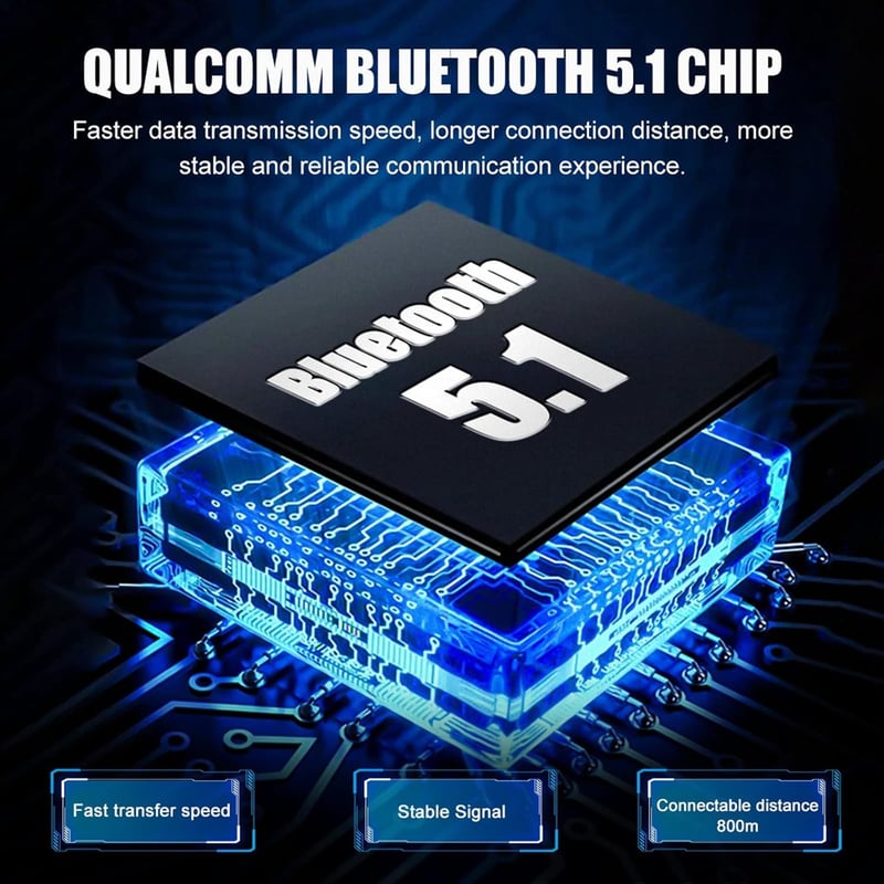 EJEAS Q7 Bluetooth 5.1 Motoros Sisak Interkom Rendszer Stereo Hanggal