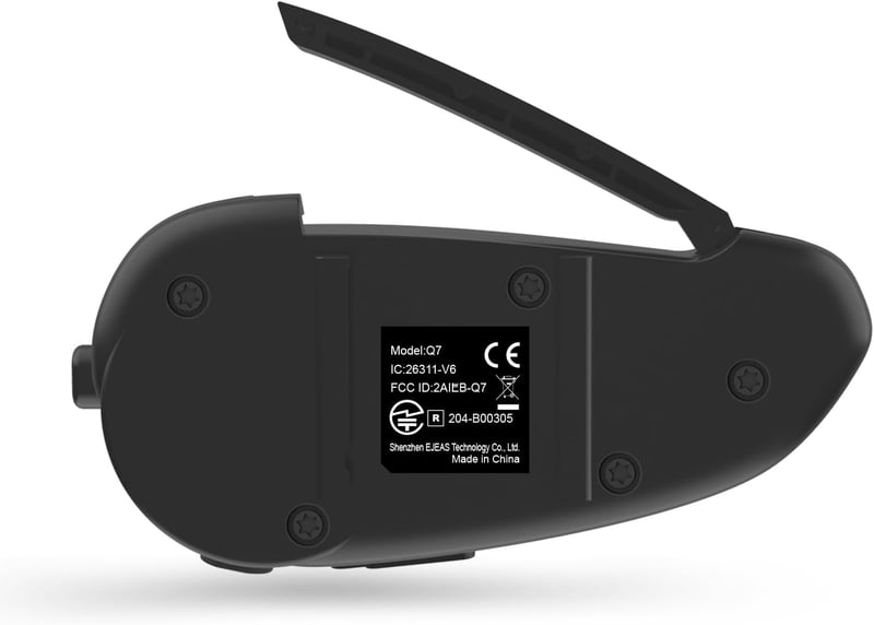 EJEAS Q7 Bluetooth 5.1 Motoros Sisak Interkom Rendszer Stereo Hanggal