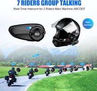 EJEAS Q7 Bluetooth 5.1 Motoros Sisak Interkom Rendszer Stereo Hanggal 3
