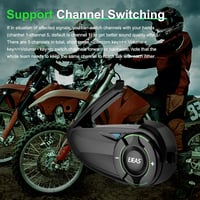 EJEAS Q8 Mesh 3.0 Motoros Sisak Bluetooth Intercom 6 Személyes Kommunikációs Rendszer 2db 9