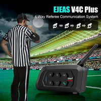 EJEAS V4C Plus Profi Futball Bíró Bluetooth Headset 1200M 4 Személyes Teljes Duplex Kommunikáció 3