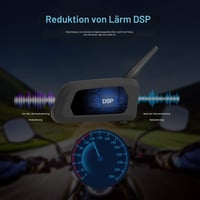 EJEAS V6 Pro motoros bukósisak Bluetooth intercom headset - 1200 m - 2 db 4